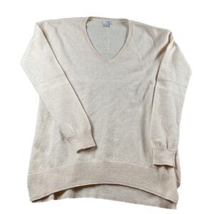Halogen‎ Cashmere V Neck Sweater Blush Pink Size S